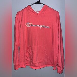Woman's Pink Champion Hoodie